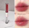 Double-Ended Lip Gloss Matte Velvet Finish Mirror-Like Glass Lip Non-Stick Cup Nude Color Lipstick Lip Mud Natural Look
