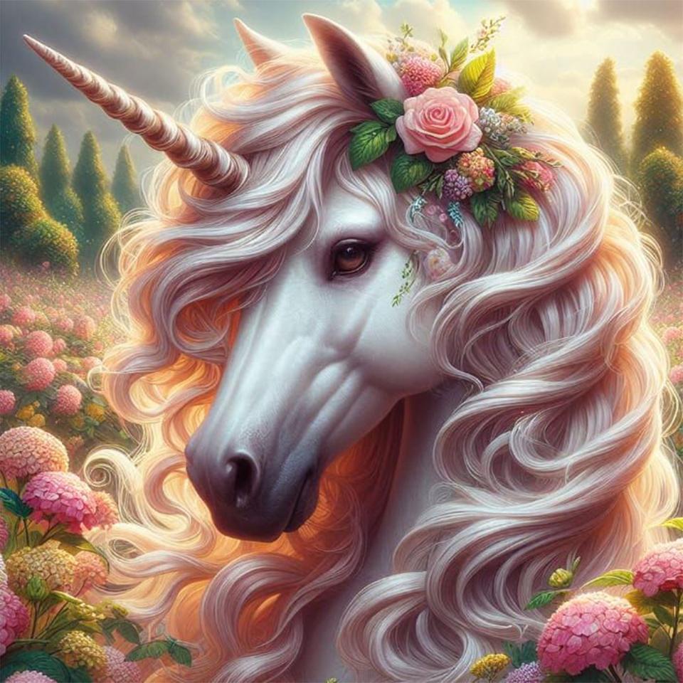 Colorful Unicorn Diamond Painting New 2024 Full Round Square Diamond Embroidery Cross Embroidery Kit Home Wall Decoration Gift