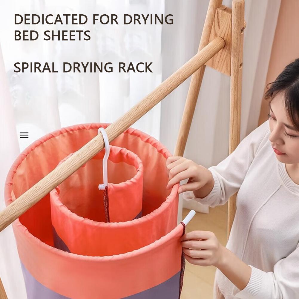 1шт нержавеющая сталь вешалка для простыней, вращающаяся спиральная сушилка для дома балкон общежитие, уличные вешалки для одеял экономят место
