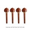 4Pcs/set Mahogany Cello Pegs Cello Part Tuning Pegs Cello Pegs Tuners Cello Pegs Drop Cello Shafts Handle for Cello