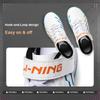 Детские футбольные бутсы Li Ning с цветным принтом и блоками, детские футбольные бутсы стандартные, белые YKGU018-1