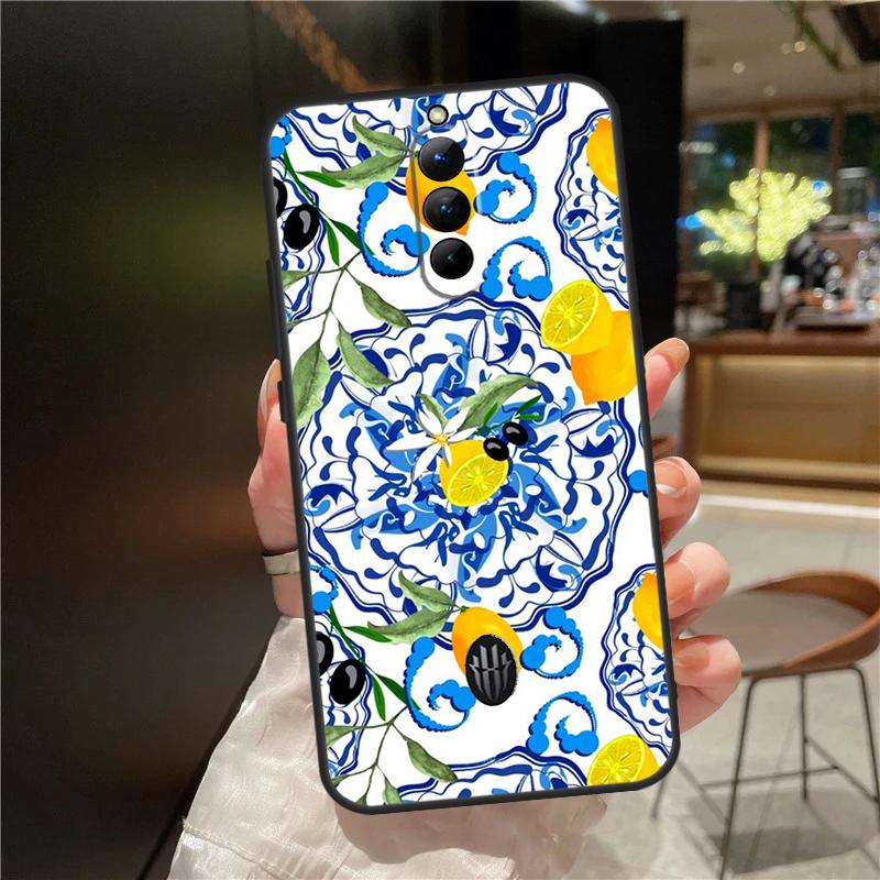 Средиземноморский лимонный чехол для ZTE Nubia Red Magic 8S 8 9 Pro Plus Red Magic 6 7 Pro 6S 7S Pro 5G 5S 6R Funda
