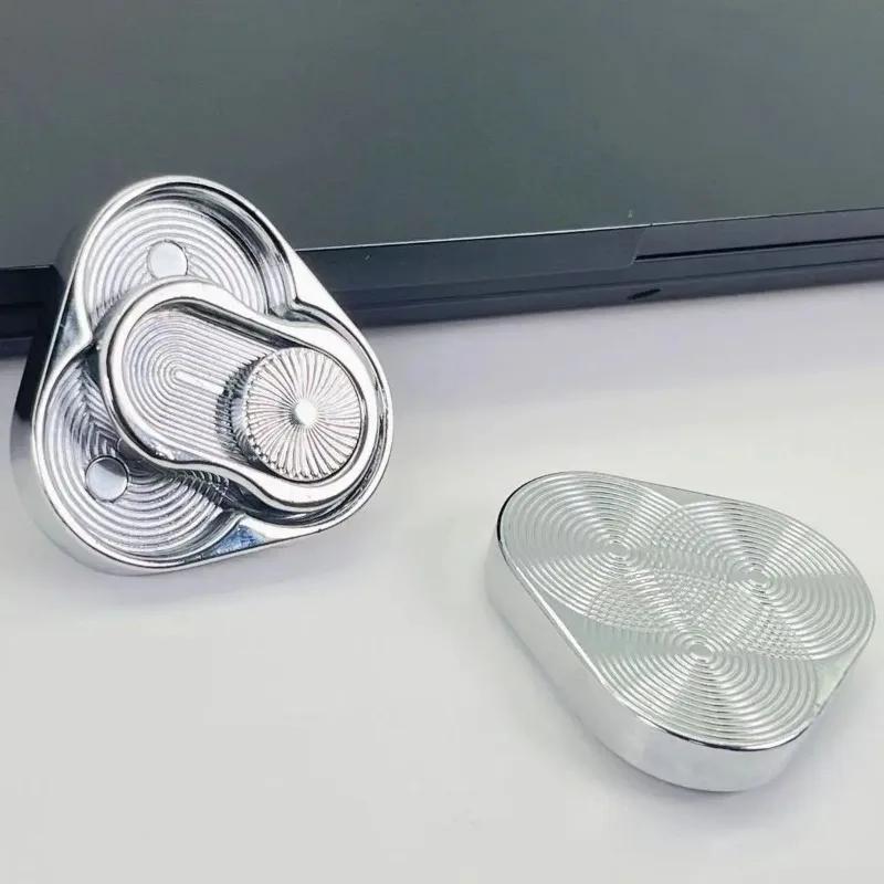 Triangle Magnetic Fidget Slider Edc Metal Finger Push Card Anti Pressure Rotating Toy For Children With Autism Anxiety Relief
