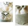 10Pcs New Cotton Drawstring Gift Bag, Round Bottom Drawstring Candy Bag, Butterfly Knot Heart-shaped Handmade Canvas Candy Bag