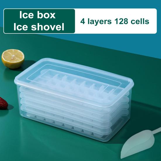 Лоток для льда с крышкой. Лоток для льда. Поворотный дизайн. Форма для льда. Легко очищаемый многоразовый льдогенератор для морозильной камеры.