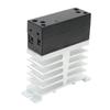 AC To AC Solid State Relay with Heat Sink Flame Retardant 70‑280VAC Input 24‑480VAC Output SSR Modul