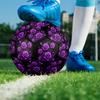 1pc Purple Rose Fantasy Size 5 Soccer Ball Professional Match Training Football Indoor &Outdoor Sports Ball Lightweight Durable m6558