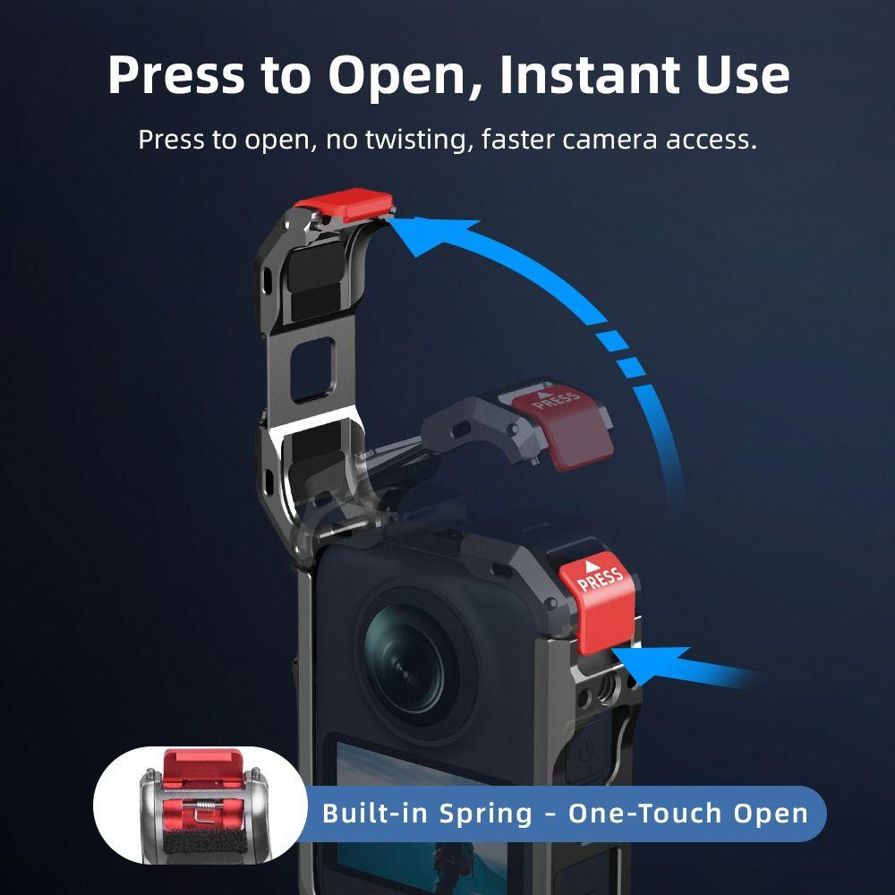 1/4" Threads Expansion Protective Frame Case for DJI Osmo 360 II/Osmo 360 Action Camera Accessories