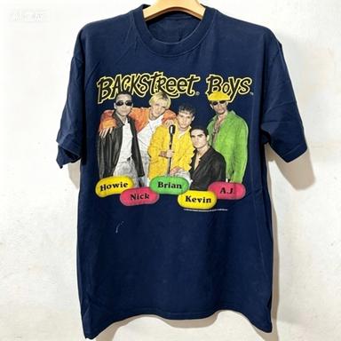 Backstreet Boys 1998 Vintage Band Tee2026 Names Label Graphic Print Casual Streetwear Short Pure Cottontshirt