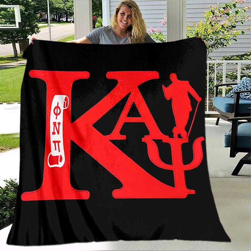 1pc Blanket Kappa Alpha Psi logo3 Print Design, Lightweight Blanket for Sofa, Bed- Soft &Warm, Gift for All Seasons like Christmas, Halloween