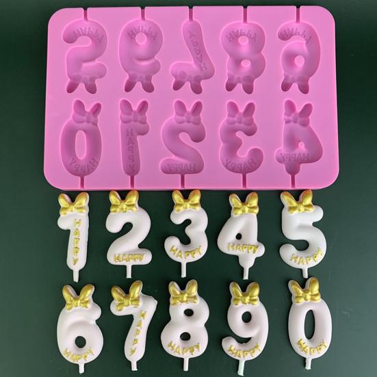 Формы для свечей, многоразовые силиконовые буквы и цифры, легко снимаемые антипригарные формы для мытья в посудомоечной машине, шляпа-котелок, формы для бантов