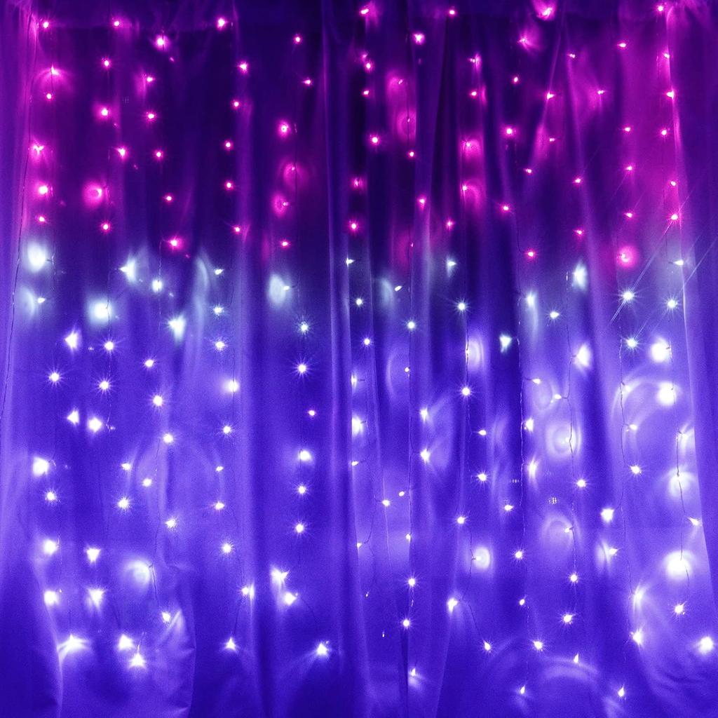 CoziTech Smart Curtain Lights, Color Changing 400 LED Curtain Lights 6.6 * 6.6 FT, RGB DIY String LED Flag Fairy Light for Backdrop Party Indoor