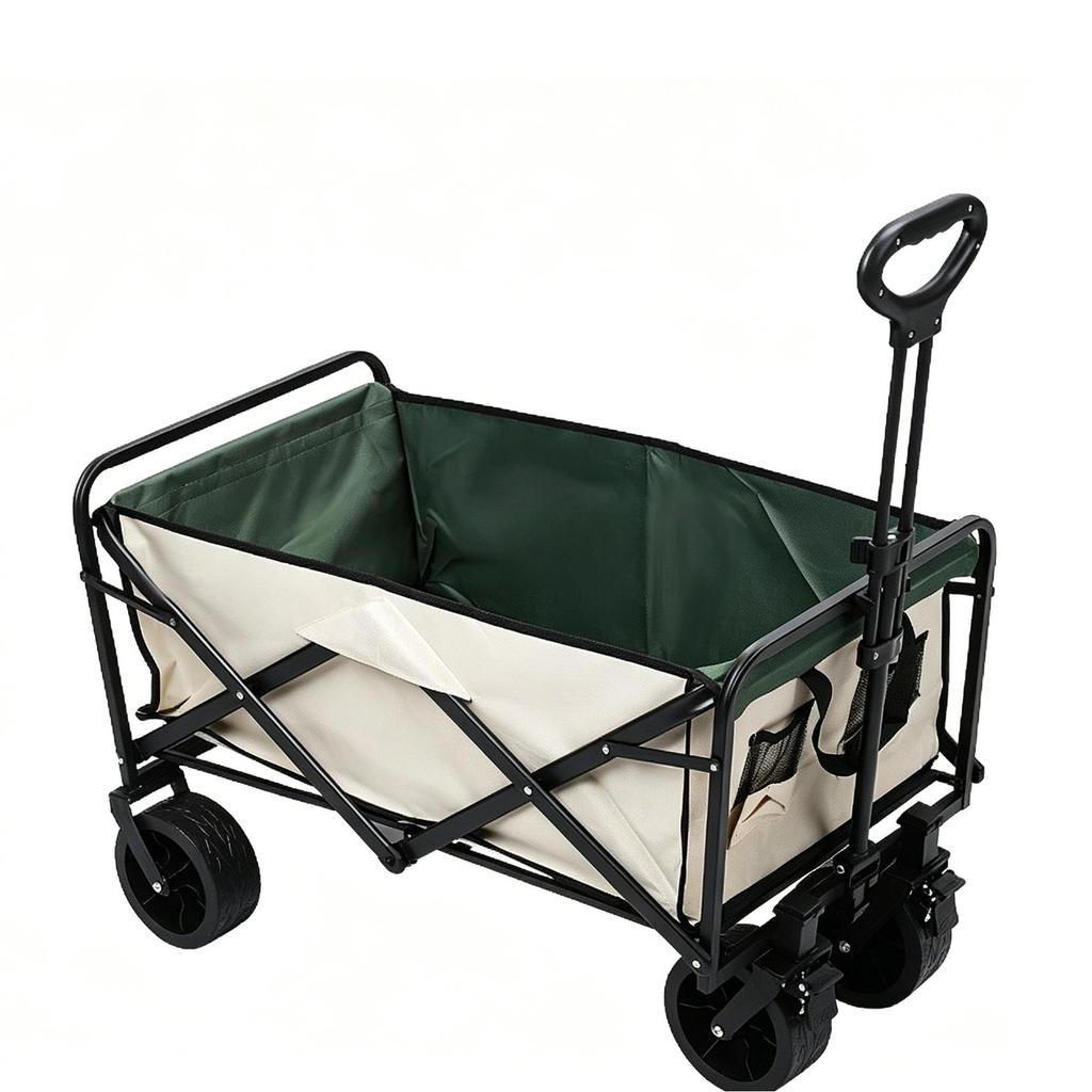 Camping Wagon 600D Oxford Double Layers With Table Board 3-9cm Wheel Width