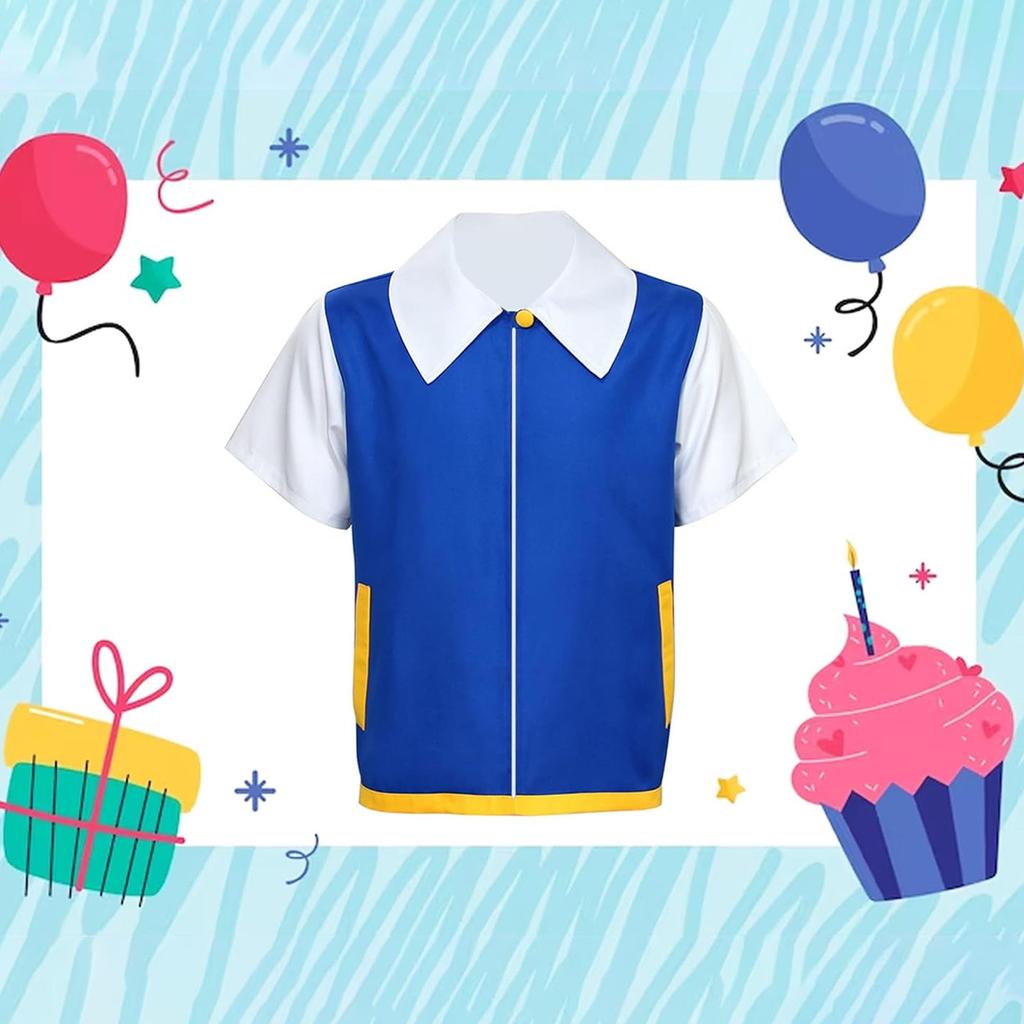 Унисекс Тренировочная куртка Костюмы Хэллоуин Косплей Костюм Перчатки Шапка Толстовка Синий