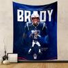 "Tom Brady NFL Tribute Blue PatternedPatterned Tapestry for Bedroom and Living Room Home Decor