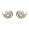 Niche High-End Korean Pearl Stud Earrings Light Luxury Women'S Earrings Versatile Retro Earrings Earrings~