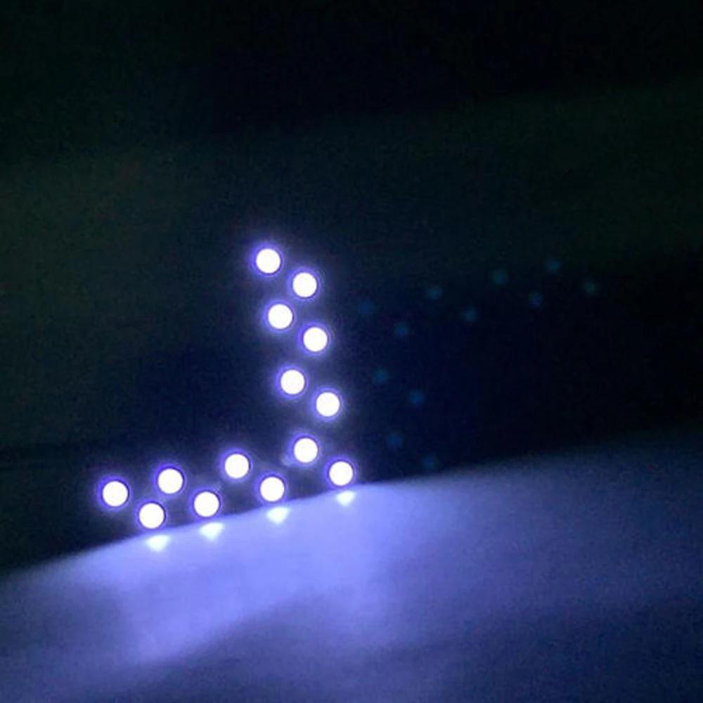 2 шт., наружная часть автомобиля, 14 SMD светодиодных стрелок, панель указателей поворота, зеркало заднего вида, задняя боковая лампа, автомобильные фары, аксессуары
