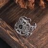 925 Sterling Silver Big Stone Rings for Women Minimalist Handmade Couple Minimalist Ring Prevent Allergy Fine Jewelry Gift