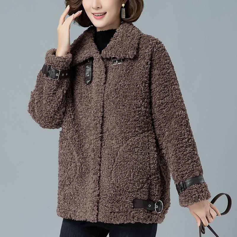 Стильная женская дубленка 2024 года - Универсальная куртка из овчины для осени и зимы