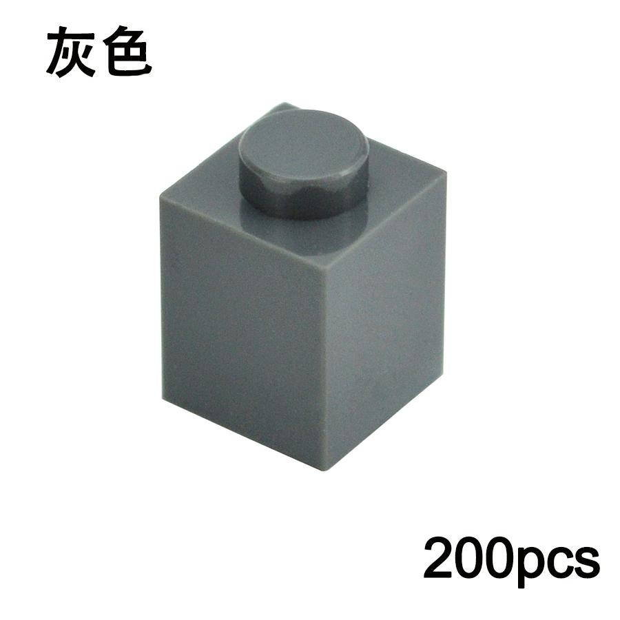 Нетоксичные 200 шт. DIY Строительные блоки 1x1 Точки Толстые Фигурки Кирпичики Обучающие Творческие Размер 1*1 Точка Совместимые с 3005 Игрушка для Детей