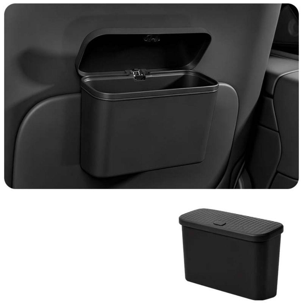Multifunctional Car Storage Organizer Box Press Type with Lid Car Trash Can for Wet and Dry Use