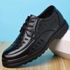 Cowhide Men Shoes Men Business Casual Leather Shoes Men Fashion Breathable Shoes British Casual Lace Up Single Leather Shoes