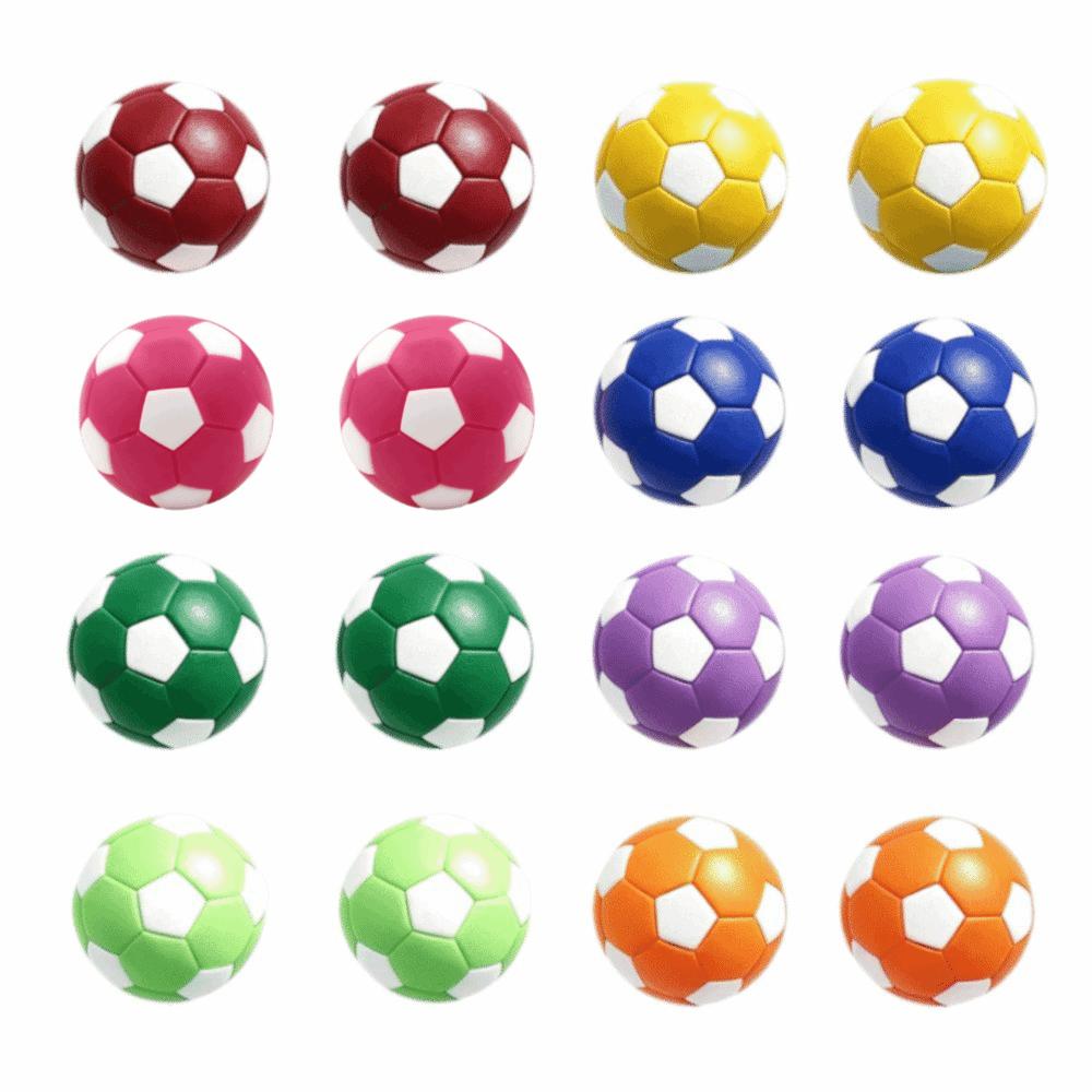 16PCS Soccer Ball Table Soccer Balls Glossy Finish Replacement Football Balls Family Game Night