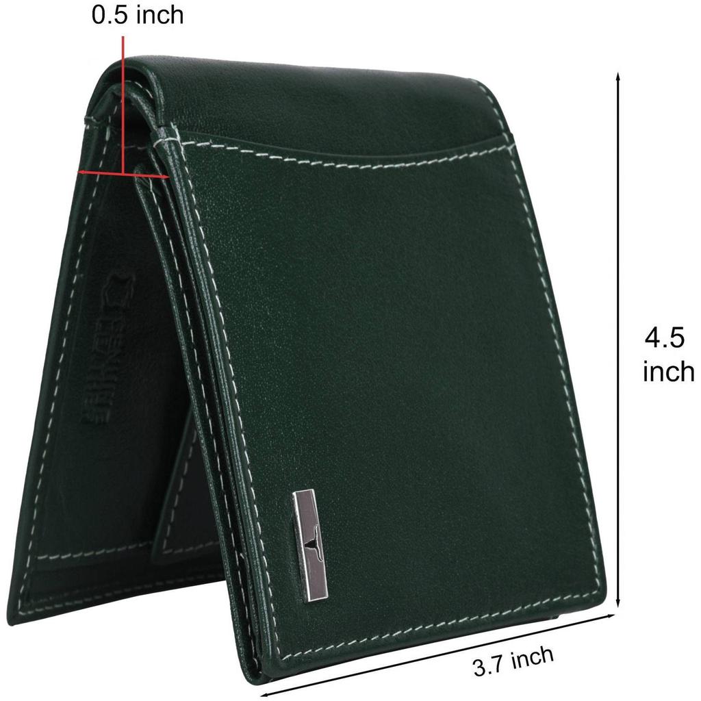 Men Casual, Formal, Travel, Trendy Genuine Leather RFID Wallet (6 Card Slots)