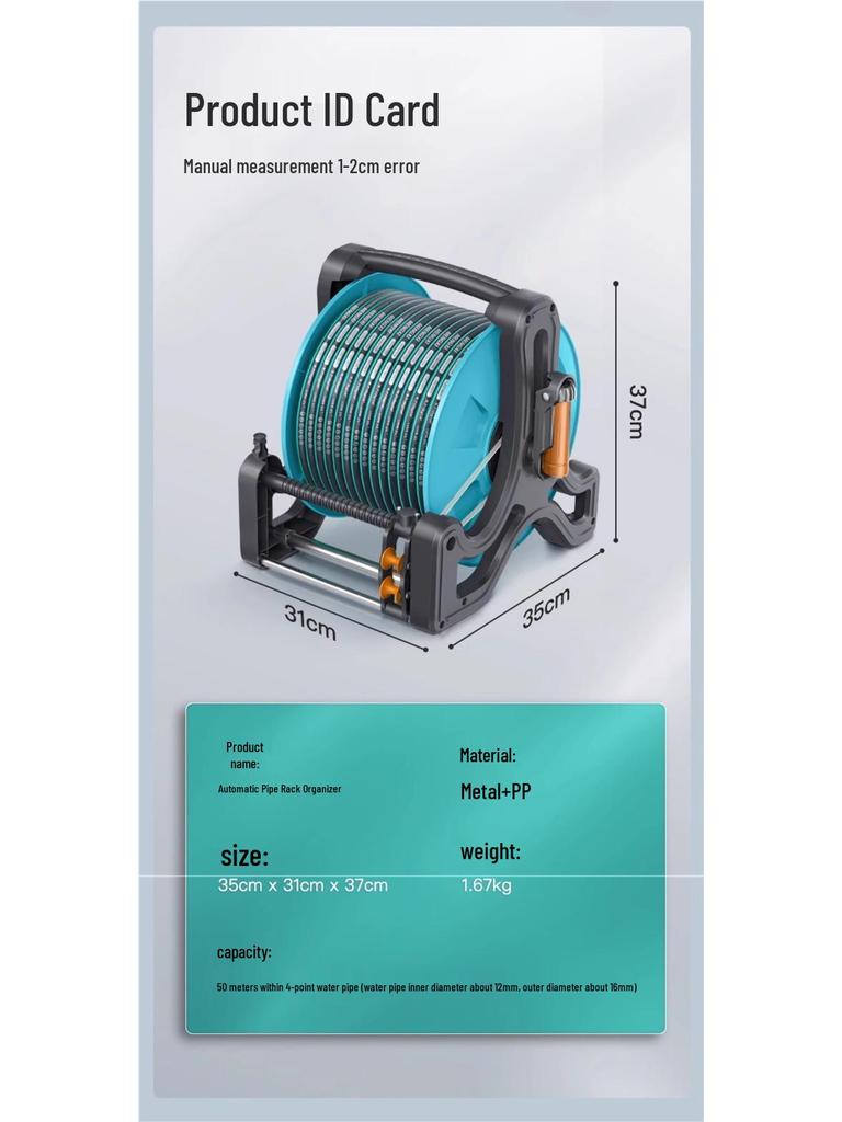 Садовый шланг высокого давления: Универсальный пистолет для полива и мойки автомобиля с выдвижной катушкой для садоводства и домашнего использования