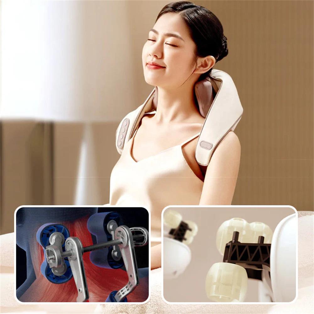 Neck And Shoulder Massager Shawl Kneading Spine Back Muscle Relaxer for Car Home Use Trapezius Neck and Shoulder Massage