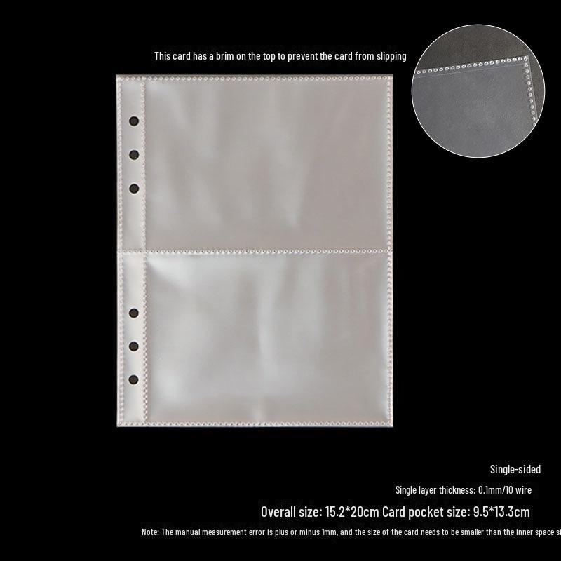 Нескользящая визитница формата А5 с 4-мя прозрачными внутренними карманами для хранения 3-дюймовых фотографий Polaroid