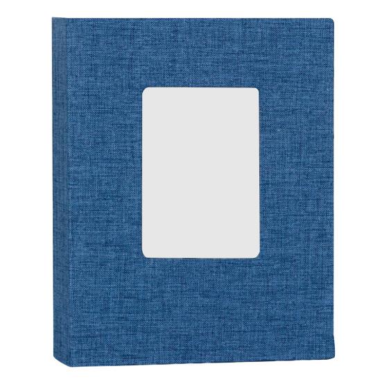 Yousheng Fabric Photo Album with 208 Pockets Slip-in Picture Albums Linen Cover Memory Book with Front Window for Family Anniversary Vacation Wedding