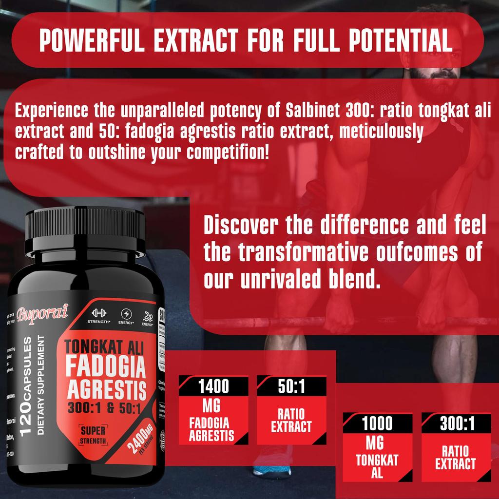 Buporai - Tongkat Ali Mixture Capsules - Energy