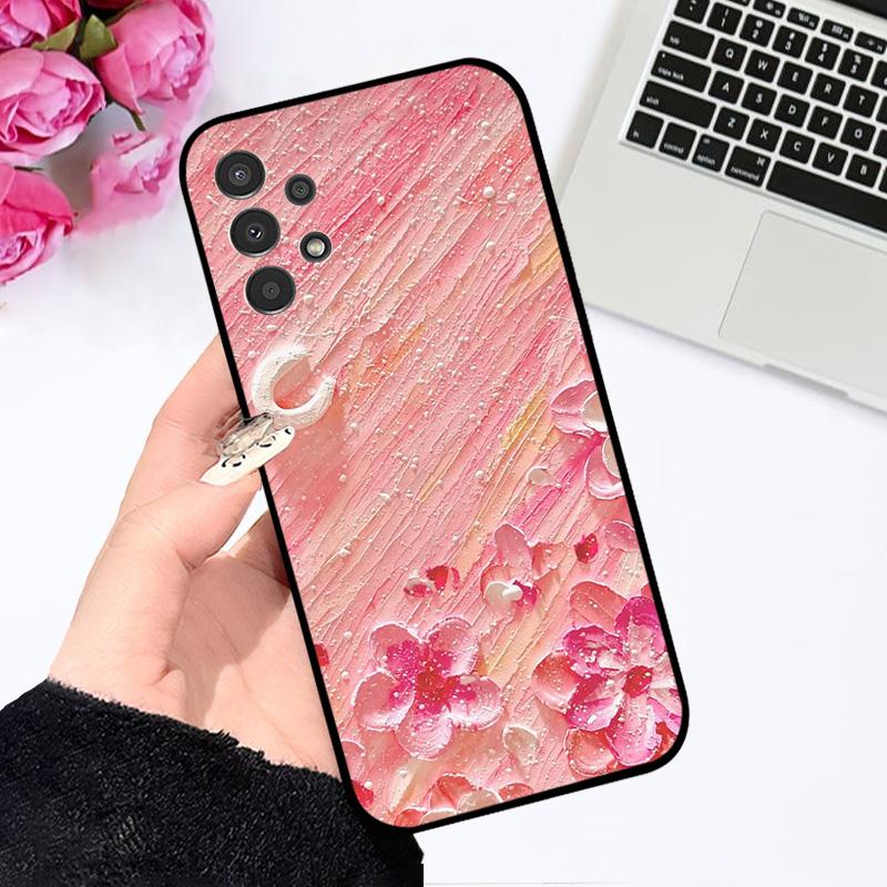 Для Samsung A32 4G 5G Чехол A325 A326 ТПУ Силикон Матовый Мультяшный Задняя Крышка Телефона Для Samsung Galaxy M32 5G SM-M326B Чехол Бампер