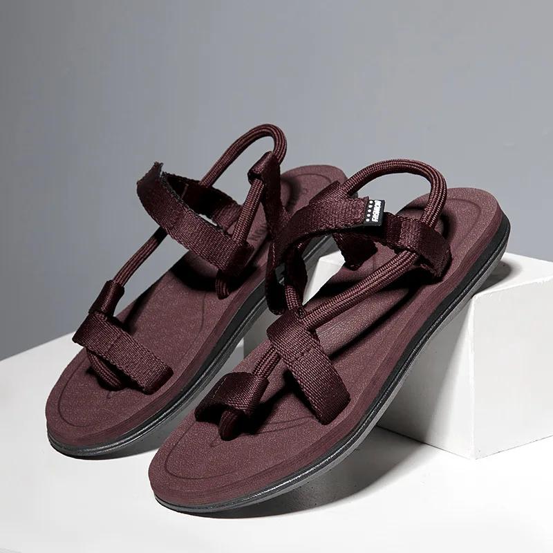 Fashion Summer Fashion Men SandalsRoman Outdoor Beach Comfortable Shoes Flip Flops Slip On Flats Opened Toe Sports Slippers