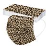 Трехслойная одноразовая пыленепроницаемая защитная маска с леопардовым принтом для взрослых