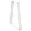 Vidaxl Nogi Do Stolika Kawowego, 2 Szt., Biale, 50X(72-73) Cm, Stal