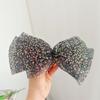 Sequined Clip Bow Barrettes Summer Mesh Flower Hairpin Headdress Head Hair Accessory