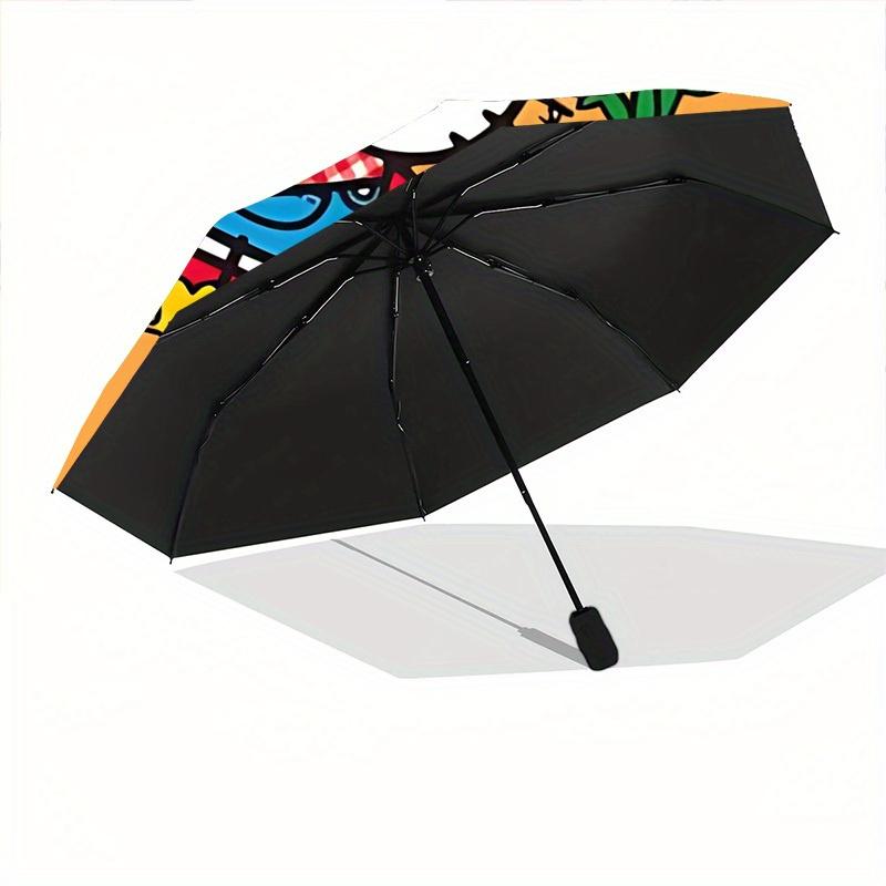 1pc Hello Kitty Automatic Open/close, Portable Folding Umbrella for Women & Men,Compact Parasol, Outdoor Accessory,, Durable Frame yy250809172