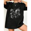 Black Oversized T Shirt With Strawberry Print For Casual Wear