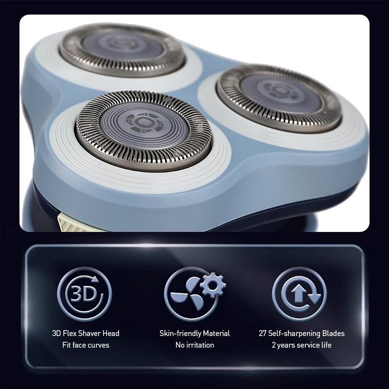 Philips Электробритва S1886 3D плавающие головки 27 самозатачивающихся лезвий из нержавеющей стали