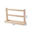 Wooden Jewelry Collection Rack Solid Wood Earrings Jewelry Hanging Showcase Bracelet Display