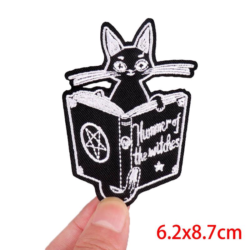 Horror Animal Butterfly Embroidered Patches Bear Cat Shark Patch Iron On Patches For Clothing Thermoadhesive Patches For Clothes