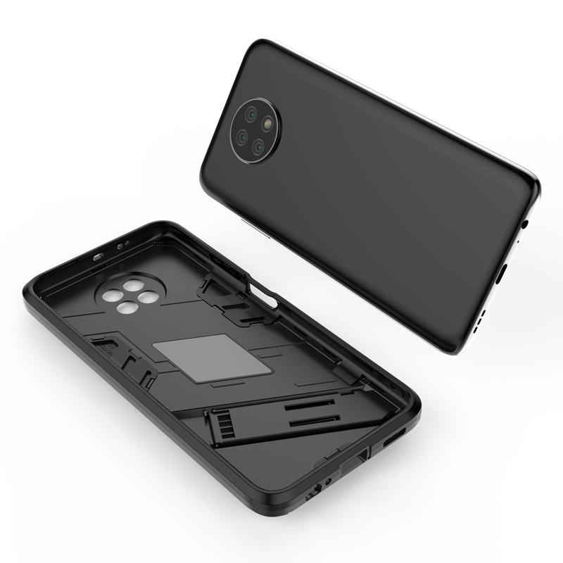 For Xiaomi Redmi Note 9T 5G Case Cover Shockproof Silicone Bumper Holder Stand Armor Hard PC Phone Case Redmi Note 9 T Pro 9S