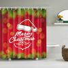 Водонепроницаемые шторы для душа «Счастливого Рождества» с рисунком снеговика, Санты, колокольчика, лося. Штора для ванной комнаты, элемент декора дома.