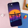 Синтвейв 80-х Ретро Неоновый vaporwave Чехол для телефона Для iPhone 16 Pro Max 11 12 13 Mini 14 15 Pro Max XR 16e 15 16 Plus Защитный корпус