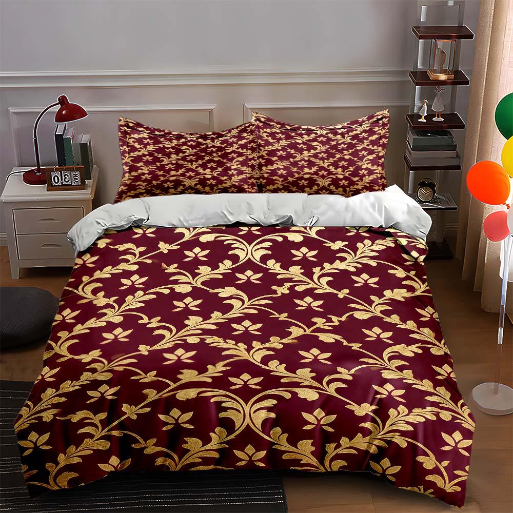 Floral, ornate, elegant. Bedding Duvet cover sets Duvet covers Pillowcases gifts (1 * Duvet Cover 2 * Pillowcases, without duvet insert)