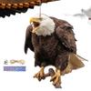Bird Scarer Devices Decorative 2D Owl Scarecrow Pendant Realistic Bird Scare Tools With Bell Garden Scarecrow Scare Birds Away