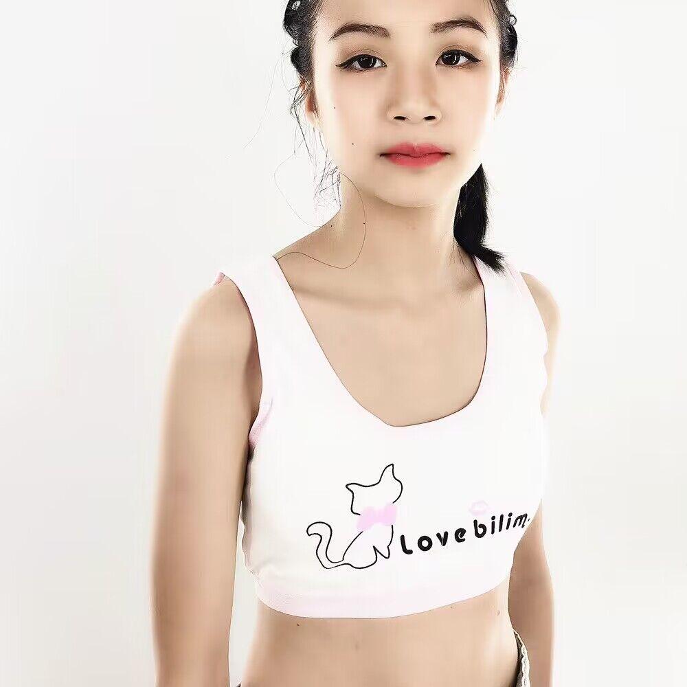 Спортивный бюстгальтер для девочек-подростков, нижнее белье для полового созревания, спортивный бюстгальтер для девочек-подростков, тренировочный бюстгальтер для молодых девочек