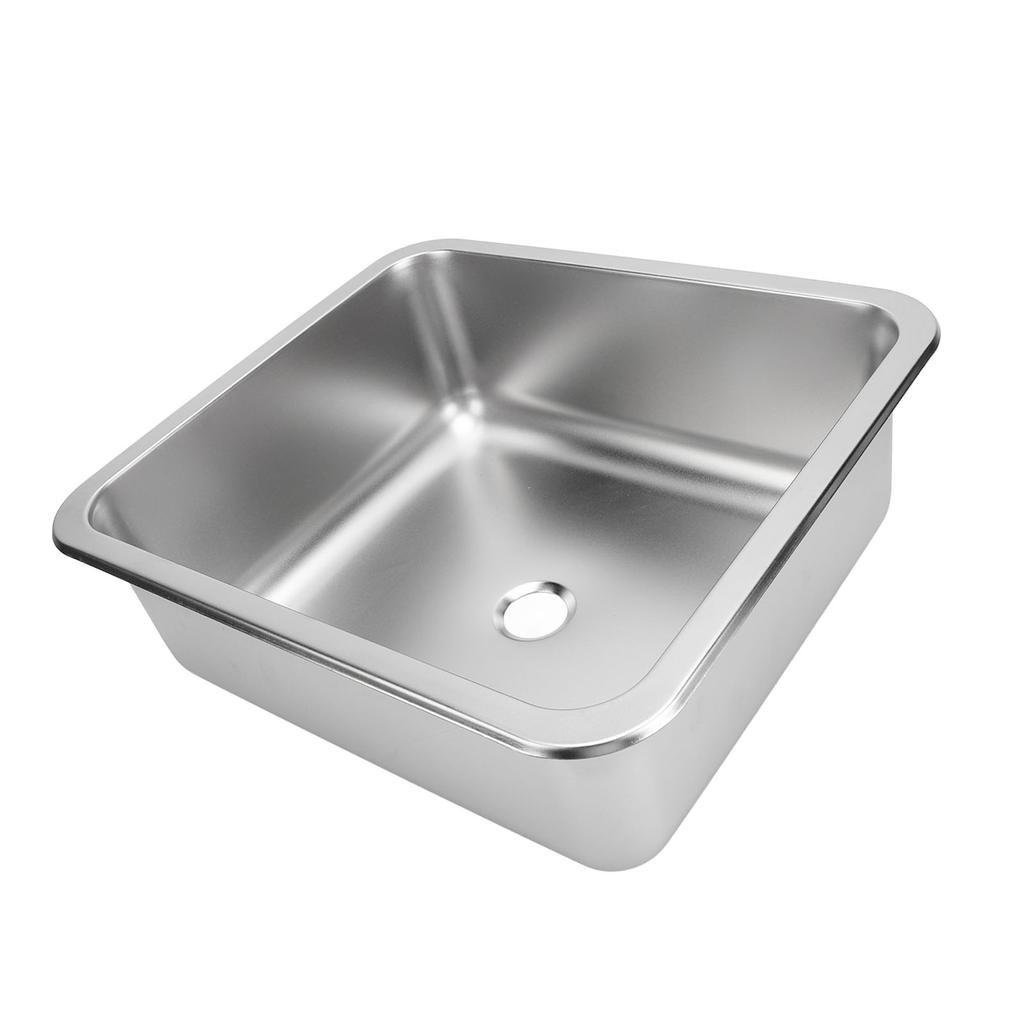 RV Sink 304 Stainless Steel Versatile Large Capacity Rectangular Kitchen Wash Sink for Caravan Motorhome Boat Camper